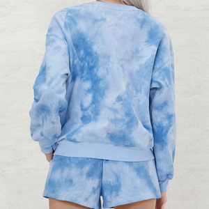 Wholesale Custom Winter Front Washed 350 Gsm Round Neck Women Sweatshirts - Product Image 3