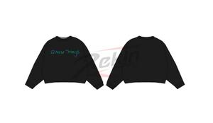 เสื้อสเวตเตอร์แขนยาวแบบปักสำหรับทุกเพศเสื้อสเวตเตอร์คอกลมแขนยาวผ้าคอตตอนสีพื้น - Product Image 6