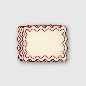 Elegant Classic <b>Linen</b> Table <b>Placemats</b> with Delicate Embroidery Work Durable and Sophisticated Dining Room Interior Decor - Product Image 4