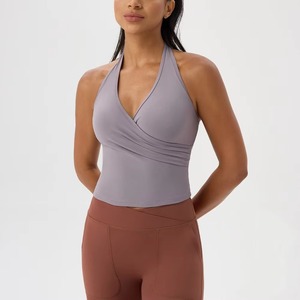 Top Deportivo de Yoga sin Mangas, Transpirable y Personalizado, para Mujer, Top Corto para Fitness, Running, Ejercicio, Ropa Deportiva - Product Image 1