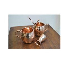 Tazas de mula de cobre sólido hechas a mano de La India para cerveza de jengibre, una taza de mula con logotipo personalizado, tazas grabadas para cócteles - Product Image 6