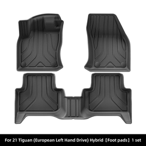 Tapis de sol haut de gamme pour 2020 Volkswagen <span class=keywords><strong>Tiguan</strong></span> LHD <span class=keywords><strong>hybride</strong></span> TPE accessoires étanches revêtements de sol tapis de coffre 1er 2e rangée - Product Image 2