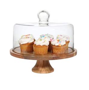 Mini Wooden Cake Stand With Single Floor Custom Finishing And Design High Quality Wooden Cake Stand - Product Image 3
