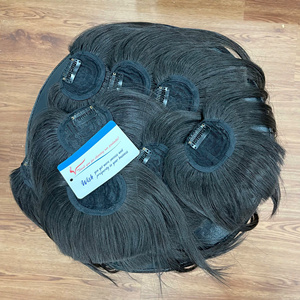 วิกผมหน้าม้าแบบหนีบผมคนผมหน้าม้าแบบไม่เรียบสีน้ำตาล - Product Image 6