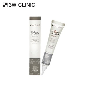 Crème Contour des Yeux Anti-Âge 3W Clinic 40ml au Collagène, Éclaircissante, Hydratante, Vitamine C, Ginseng, Niacinamide et Extraits Végétaux pour Soin de la Peau - Product Image 1