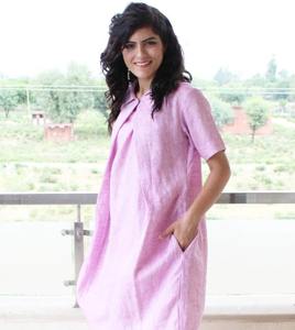 Fait à la main femmes coton flammé vêtements d'été robe courte femmes ethnique Midi avec bouton détail Vintage dentelle robe ethnique - Product Image 5