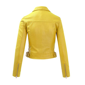 100% PU nuevo estilo mujer chaqueta de cuero personalizada chaqueta de cuero al aire libre con el mejor Material - Product Image 3