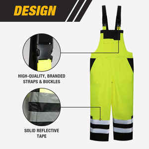 Pantalons de travail réfléchissants pour femmes Pantalons de sécurité réfléchissants durables et confortables OEM ODM Fournisseur de gros direct usine Logo personnalisé - Product Image 6