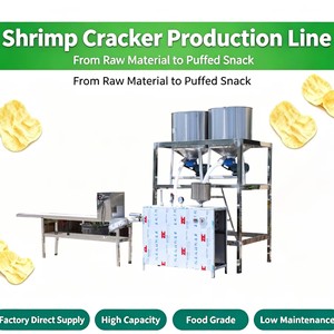 เครื่องผลิตขนมขบเคี้ยวอเนกประสงค์แบบอัดรีด ชิปกุ้ง ข้าวบัควีท ข้าวเกรียบ ทำจากสแตนเลส 304  กำลังการผลิต 600 กก./ชม. ยี่ห้อ Runxiang - Product Image 1