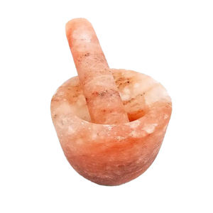 Pequeña cocina estilo amor alta calidad artesanías naturales talladas mortero Maja especias herramienta sin Base sal decoración pequeño diseño - Product Image 2