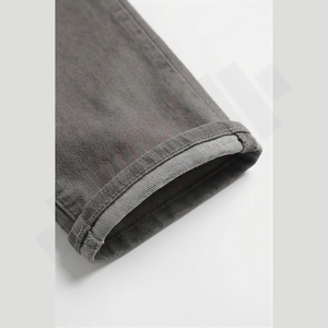 Pantalones Vaqueros de Mezclilla de Algodón Lavado de Peso Medio, Corte Slim Fit, Cintura Elástica Cómoda, Corte Regular para Hombre, Venta al Por Mayor OEM, 2025 - Product Image 6