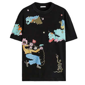 T-shirts imprimés de fabricant élevé de qualité supérieure T-shirts d'extérieur pour hommes en stock T-shirt à prix disponible pour hommes - Product Image 1