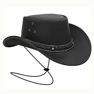 Cowboy Hat Faux Leather Men and Women Travel Caps Fashion Western Hats  Chapeu Cowboy Sun Hat