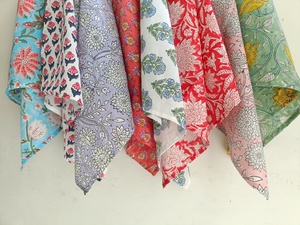 Ensemble de serviettes assorties, serviettes imprimées à la main, serviettes de mariage bohèmes, serviettes de table en coton à assortir, faites à la main en Inde - Product Image 4