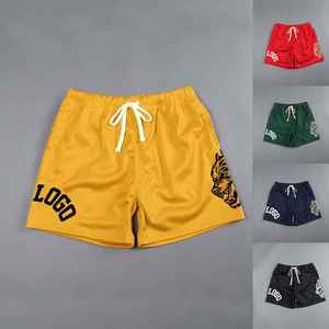 High Street Summer <b>Mesh</b> Shorts New Fashion Basic Training 100% Polyester 5 Inches Inseam Solid Pattern Custom - Product Image 6