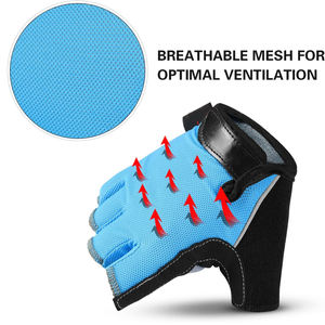 Guantes de Ciclismo de Medio Dedo Cómodos de Alta Calidad con el Mejor Diseño, Talla/Color/Logotipo Personalizables, Material de Poliéster/Nailon, Unisex - Product Image 4