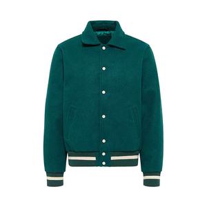 Blouson d'hiver coupe classique avec col montant en nylon et coton/polyester, design tendance - Product Image 1