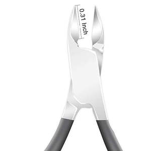 Coupe-ongles à lame incurvée en acier inoxydable fait à la main pince à cuticules professionnelle ouverture large mâchoire outils de manucure de marque privée - Product Image 3