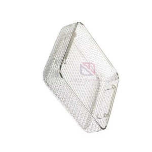 Panier en treillis métallique en acier inoxydable certifié CE 2026 pour instruments chirurgicaux, alimentation manuelle, garantie 3 ans, qualité supérieure - Product Image 6