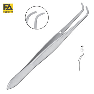 Pinces à ciseaux Iris (1x2 dents, entièrement incurvées) - Product Image 1