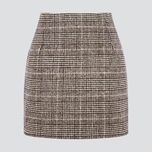 Plaid Short <b>Skirt</b> For Women Slim Fit Checked Pencil <b>Skirt</b> Vintage School Ladies High Waist Pencil Bodycon <b>Skirt</b> Y2k Streetwear - Product Image 3