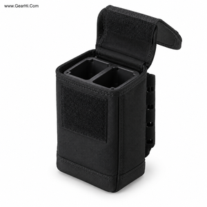 <b>Water</b> Resistant Reinforced Chaining System Carrier Double Configuration Open Top Molded Polymer Lock <b>Pouch</b> Handcuff <b>Pouches</b> - Product Image 1
