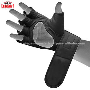 ถุงมือ MMA สำหรับผู้ใหญ่ถุงมือหนังวัวแบบเปิดสายรัดข้อมือขนาด6ออนซ์8ออนซ์สำหรับกีฬาที่สง่างาม - Product Image 3