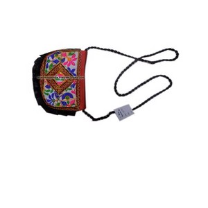 Elegante Bolso de Mano de Algodón Bordado en Azul y Rosa con Correa Larga para el Hombro, Ideal para la Universidad y la Oficina, a los Mejores Precios - Product Image 4