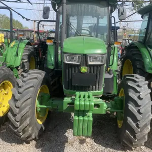 used tractors for agriculture John Deeree 5E-854 4X4WD farming equipment mini compact tractor orchard traktor front end loader