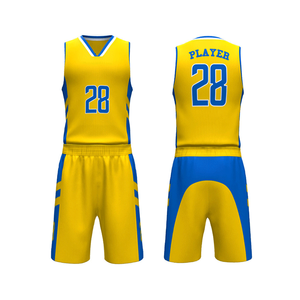 Vêtements de sport de basketball de qualité supérieure, prix direct usine, nouveau design, logo imprimé, grande taille, respirant, séchage rapide, 100% polyester - Product Image 2