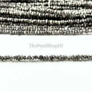 Cuentas de Diamante Gris Natural Sin Cortar de 2-3 mm, Cuentas de Diamante Sueltas al por Mayor, Libres de Conflictos, para la Fabricación de Joyas y Exportación - Product Image 4