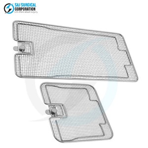 Solo Tapa para Cesta de Base Plana, Cubierta Manual Reutilizable de Acero Inoxidable para Equipo Quirúrgico y Hospitalario - Product Image 6