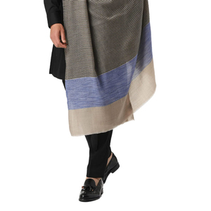 Collection d'hiver de créateurs, châle en laine uni classique pour homme, Dhusa, qualité supérieure, châle d'hiver pour homme, rayé, léger - Product Image 6