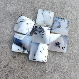 หินอัญมณีโมราธรรมชาติทรงสี่เหลี่ยมแบนปรับเทียบ AAA + คุณภาพขายส่ง Cabochon ทุกขนาด - Product Image 5