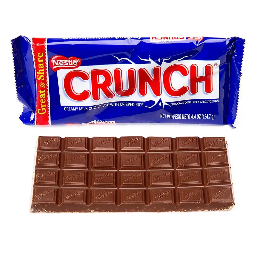 Hazelnut Crunch Chocolate Cream Candy Bar/-3 Packs-2 Individually Wrapped Bars Per Pack (129g) for sale