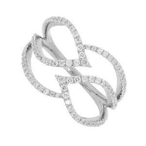 Round Diamond Leaf <b>Unique</b> Design <b>Engagement</b> <b>Ring</b> For Women - Product Image 2