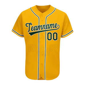 Maillot de baseball pour homme 100% polyester personnalisé, créez votre propre uniforme de baseball à vendre - Product Image 2