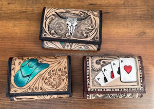 Portefeuille en cuir de vachette vintage à logo personnalisé avec blocage RFID pour hommes - Product Image 3