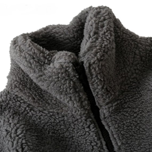 OEM Fashion Custom logo Men's Winter Sherpa <b>Fleece</b> Zip <b>Jacket</b> Customized Sherpa <b>Fleece</b> <b>Jacket</b> for Unisex - Product Image 5