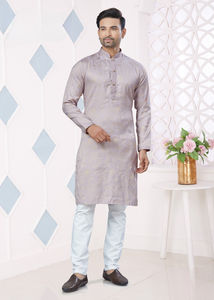 Outluk Added Kurta Pajama Collection Series Pintex Kurta Pyjama pour homme - Product Image 2