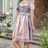 Dames en gros grande taille Dirndl robe imprimé personnalisé bavarois Oktoberfest Costumes pour les femmes nouvelle conception robe