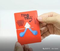 Autocollant indicateur d'inclinaison Tip N Tell, autocollant d'avertissement anti-inclinaison pour l'emballage, le transport et la surveillance des marchandises