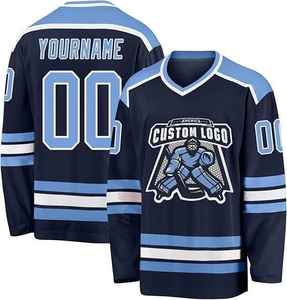 Vêtements de hockey sur glace unisexe de haute qualité personnalisés OEM dernier style de maillot avec impression du nom de l'équipe par Sublimation Technics - Product Image 6