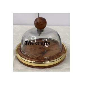 Exquisito Soporte para Tartas de Madera con Tapa de Cristal, Servidor de Postres de Calidad Superior al Mejor Precio - Product Image 3