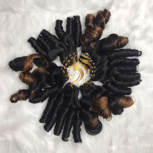 Cabello Remy de Doble Trama Plana de Alta Calidad, Cabello Humano Virgen con Rizos Voluminosos de 18 Pulgadas, Color Personalizado, Super Calidad, Marca Timehair, Superventas - Product Image 4