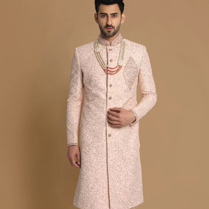 Indian Designer <b>Mens</b> Wedding Wear Designer Sherwani <b>for</b> Traditional Indian Weddings Slim Fit Sherwani <b>for</b> <b>Groom</b> - Product Image 1