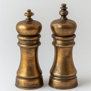 Molino de sal y pimienta de acero inoxidable hecho a mano, mango de latón, diseño moderno, perilla giratoria duradera respetuosa con el medio ambiente para uso en restaurante doméstico - Product Image 3