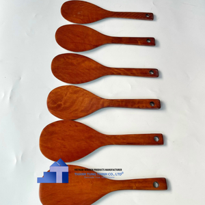 Ustensiles de cuisine en bois personnalisés les plus vendus cuillère en bois outils de cuisson cuillère du fabricant vietnamien en gros - Product Image 3