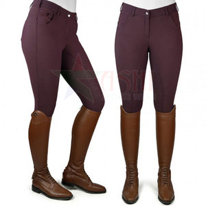 Leggings d'équitation pour femmes 2026, antidérapants au niveau du genou, pantalons d'entraînement, patch imperméable, coupe-vent, spandex/polyester, vêtements d'équitation - Product Image 1
