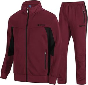 Conjuntos Cortos para Hombre, Conjuntos de 2 Piezas, Trajes Deportivos Casuales, Trajes Deportivos de Manga Corta para Hombre, Adecuados para Correr - Product Image 1